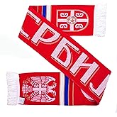 Serbia Soccer Knit Scarf