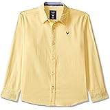 Allen Solly Boys' Plain Regular Fit Shirt