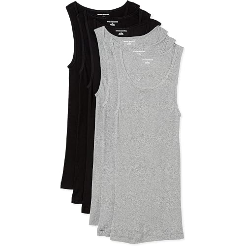Amazon Essentials Men's 6-Pack Tank Undershirts