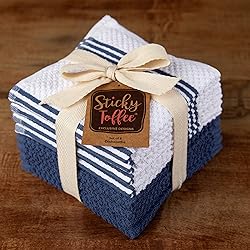 Kitchen Towels Dishcloths 100% Cotton, Set of