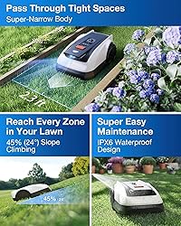 ECOVACS Goat O1000 RTK Robot Lawn Mower, Perimeter