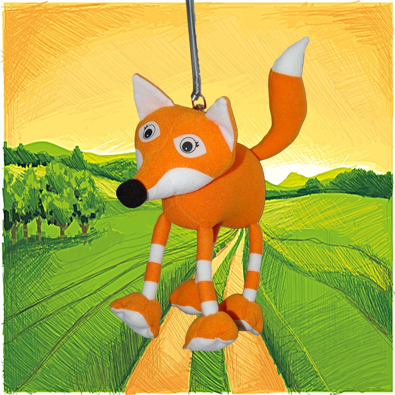 Mobile Renard Mobile Decoratif Pour Chambre Enfant Suspension Decorative Pour Chambre Bebe Mobile Animal Avec Ressort Amazon Fr Bebes Puericulture