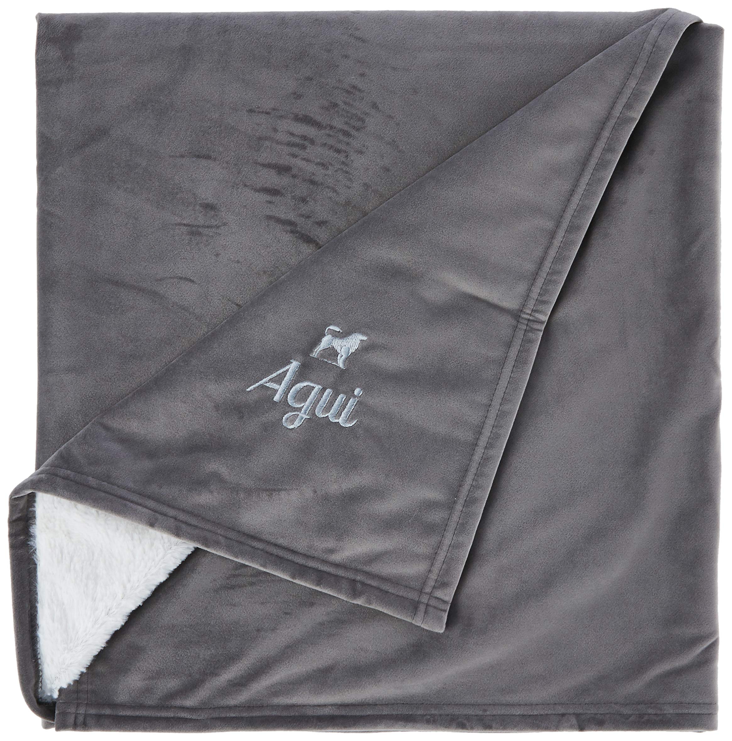 AGUI Velvet Blanket Grey 120X80Cm 1 Unit 500 g