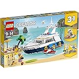 LEGO 31083 Creator Cruising Adventures Playset, 3 in 1 Model, Yacht, Beach House witth Boat, Helicopter Toys for Kids