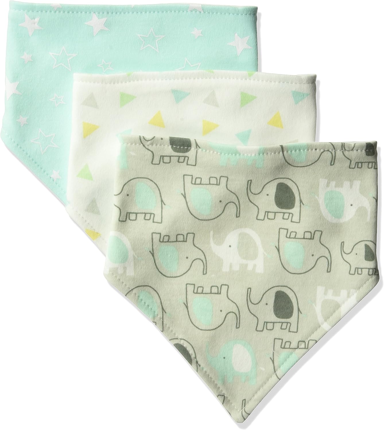 Luvable Friends Unisex Baby Cotton Bandana Bibs