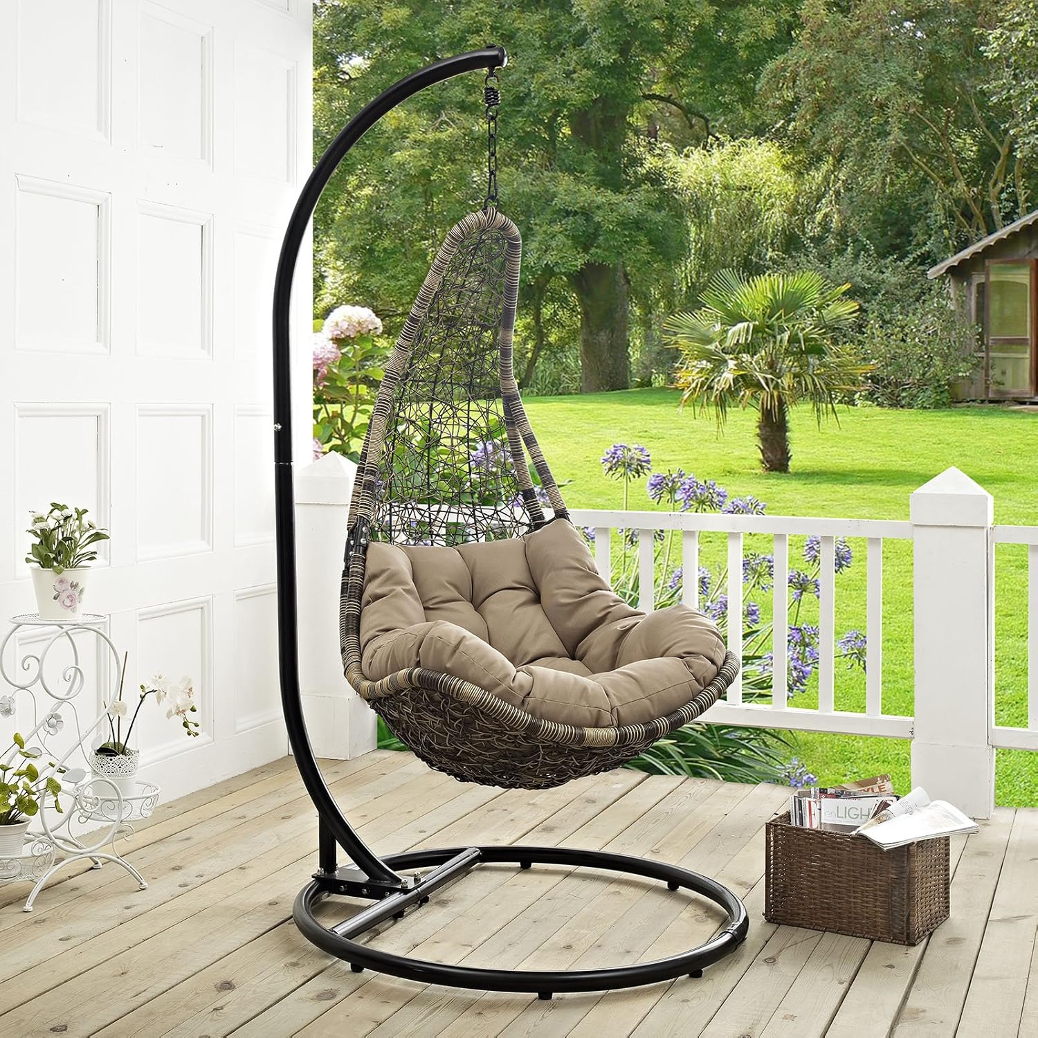 Best Modway Hide Outdoor Patio Swing Chair