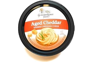 Glacier Ridge Farms Aged Cheddar Gourmet Spreadable Cheese 8oz (One Cup)