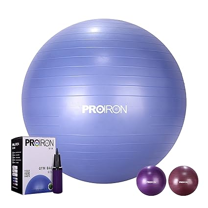 PROIRON Gymnastikball Sitzball von 65cm 75cm inkl. Ballpumpe Anti-Burst Robuster Stabilität Swissball Fitnessball Yogaball