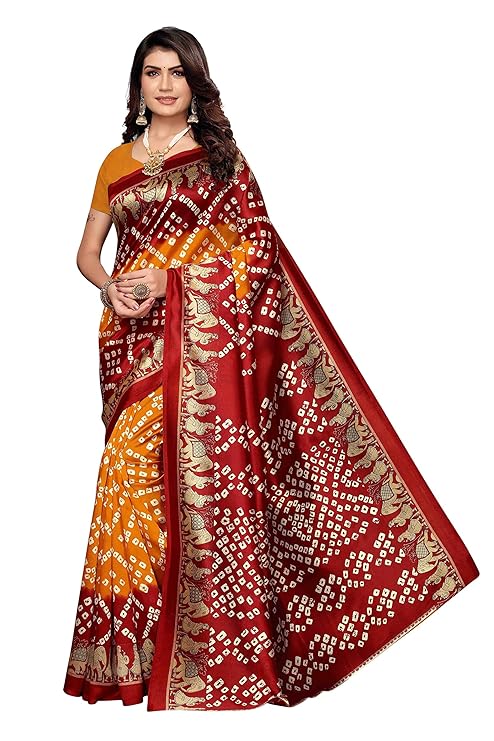 Women's Art Silk Saree With Blouse (RAJBHOG)