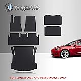 TOUGHPRO Floor Mat Accessories Compatible with Tesla Model 3 Long Range/Performance - All Weather - Heavy Duty - (Made in USA