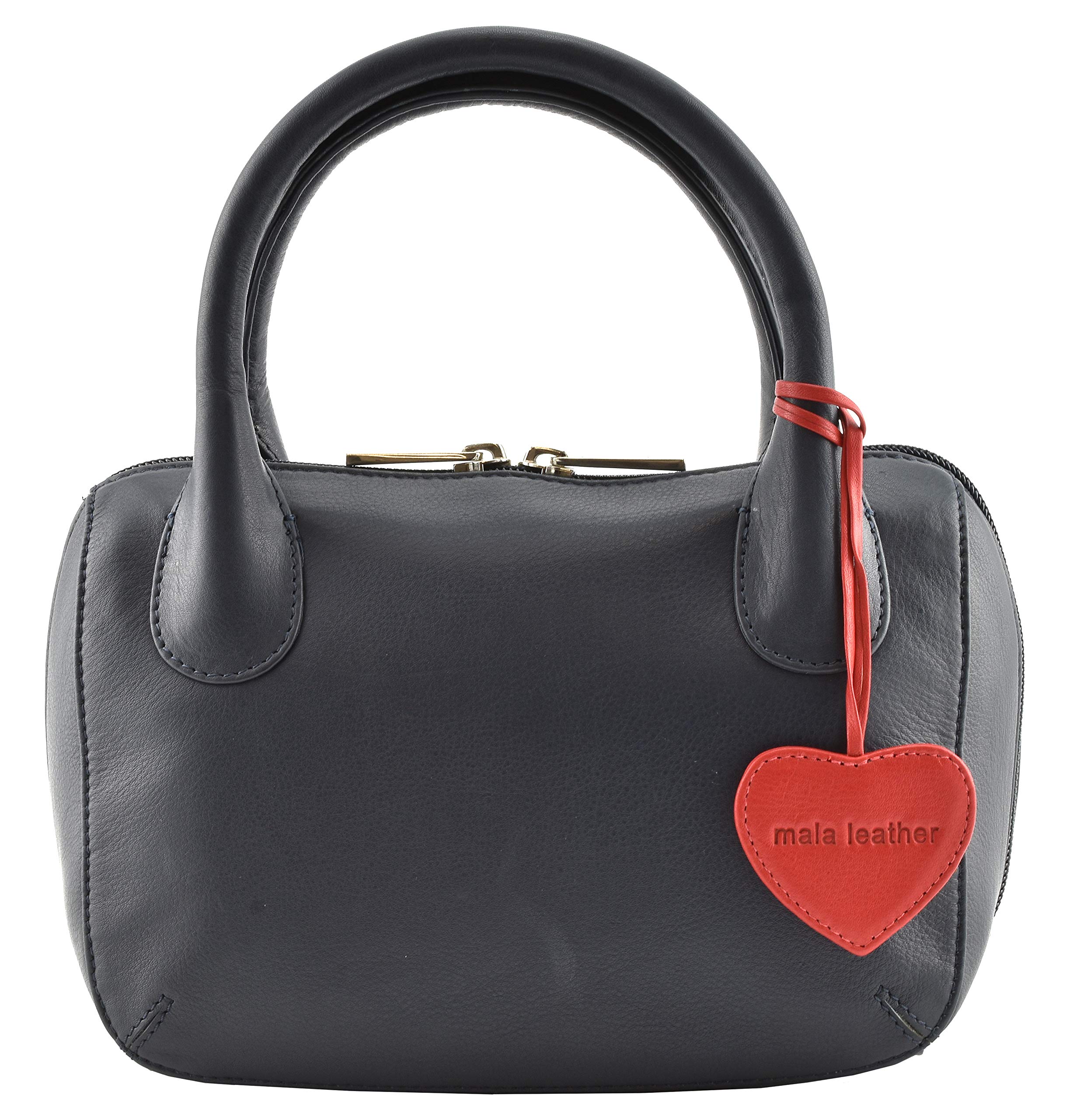 Mala Leather Anishka Small Grab Bag 774-75 (Navy)