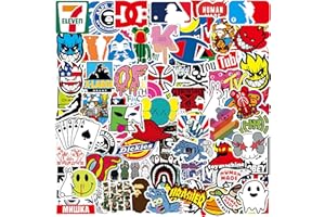 NERTPOW Cool Brand Stickers 101 Pack Decals for Laptop Computer Skateboard Water Bottles Car Teens Sticker