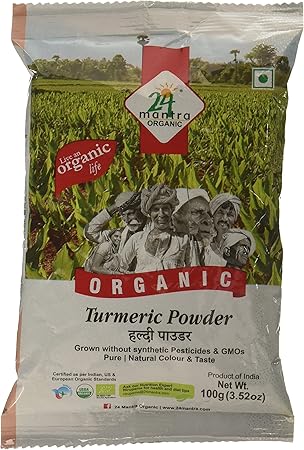 24 Mantra Organic Turmeric Powder, 100g