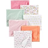 Simple Joys by Carter's Baby Girls' 7-Pack Flannel Receiving Blankets