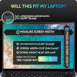 Peslv Magnetic Laptop Privacy Screen 16 inch for
