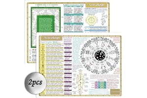 DEYIMMEI Sacred Wisdom Chart astrology zodiac cards astrology oracle reflexology chart 8x11 in Double-sided printing…