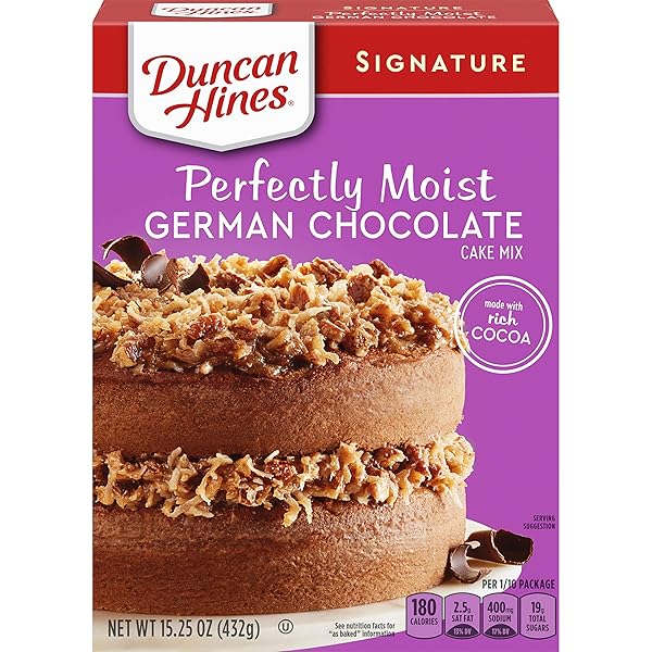 DUNCAN HINES GERMAN CHOCOLATE CAKE MIX, 15.25 OZ.