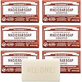 Dr. Bronner's Pure-Castile Magic Soap Bars (Eucalyptus, 5 oz, 6-Pack)- Made with Regenerative Organic Certified Oils for Face, Body & Hair - Gentle, Vegan- Bar Soaps for Men & Women