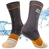 DRYMILE Slim Waterproof Socks, Soft Charcoal Yarn, Optimized Breathability & Odor Control, All-Season Outdoor Activities-Crew