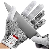 NoCry Cut Resistant Work Gloves for Women and Men, with Reinforced Fingers; Comfortable, 100% Food Grade Kitchen Cooking Glov
