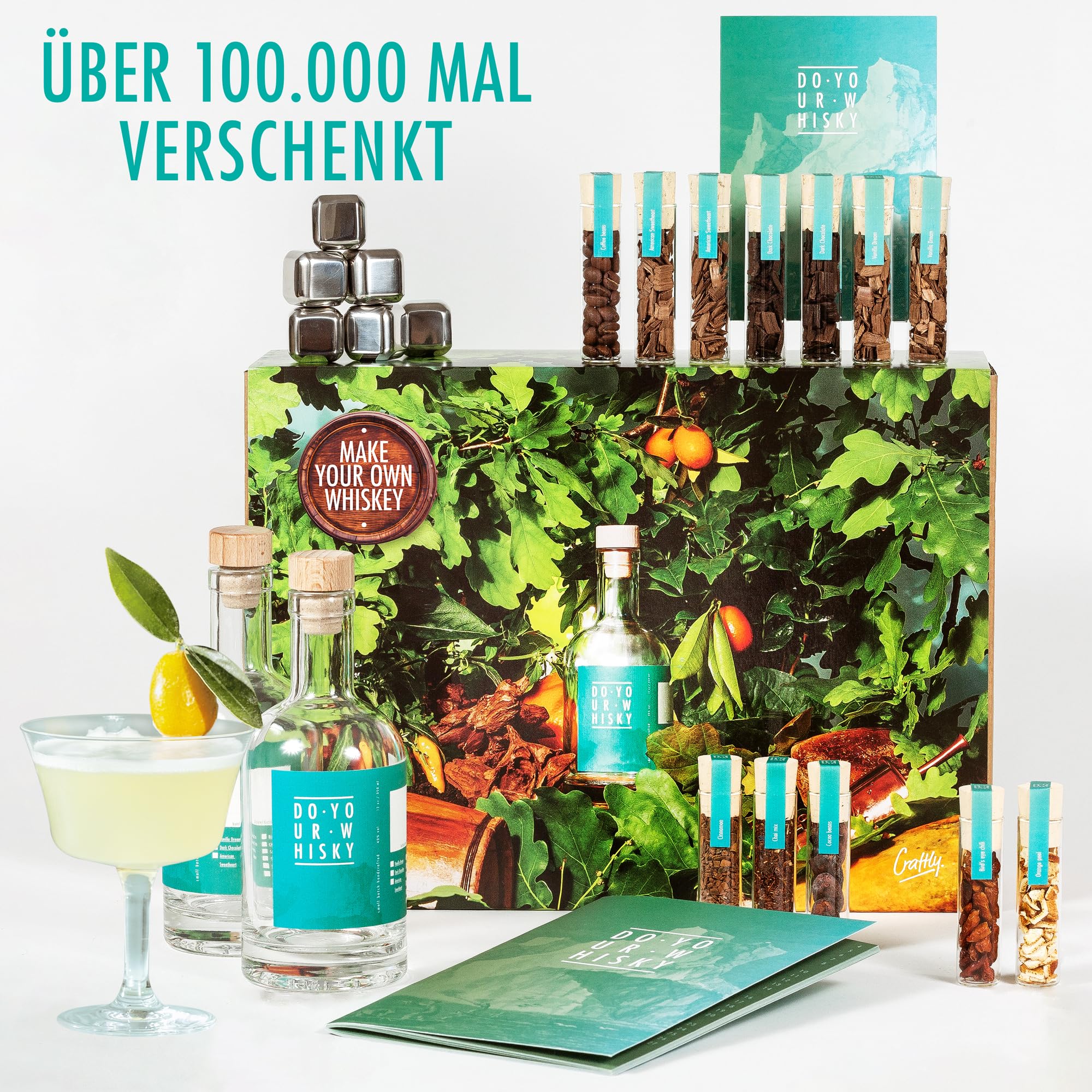 DO Your Whisky | DIY Whisky Geschenkset für Männer | Whisky selber Machen Set mit 12 Gewürzen & Holzchips | Whiskey Set & Whiskey Geschenk zu Vatertag, Geburtstag & Weihnachten 6