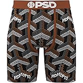 PSD Underwear Mens Boxer Briefs - Luxury Print, Standard Length Packs and Singles, Soft & Breathable Boxer Briefs for Men