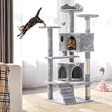 Yaheetech 138.5cm Cat Tree with Scratching Posts and Condo view 2