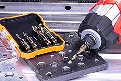 NordWolf 5-Piece M35 Cobalt Stubby Drill Bit Set