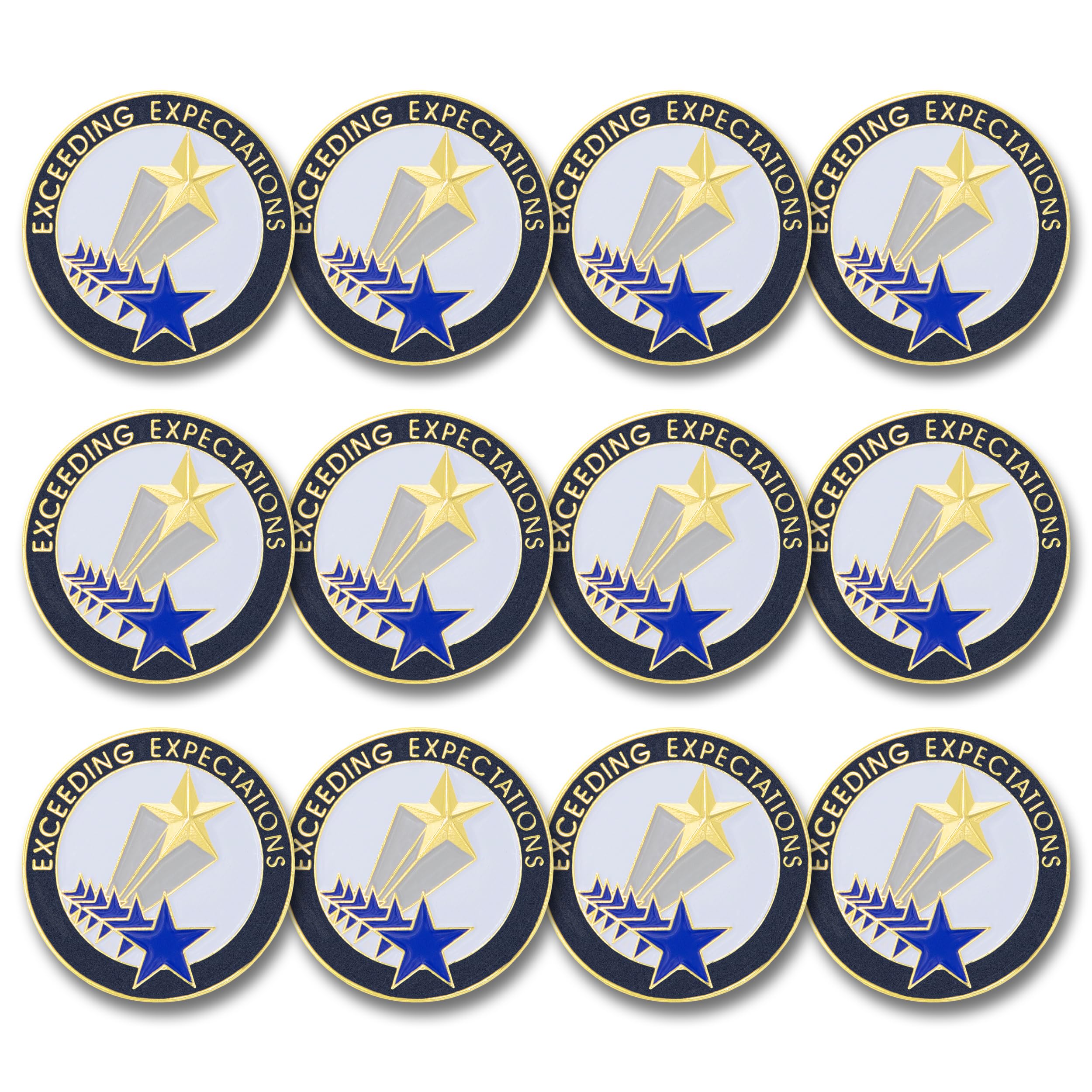 SHOP AWARDS AND GIFTS Service Recognition Lapel Pins, S, Brass, no gemstone