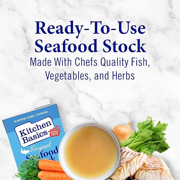 KITCHEN BASICS ORIGINAL SEAFOOD STOCK, 32 FL OZ
