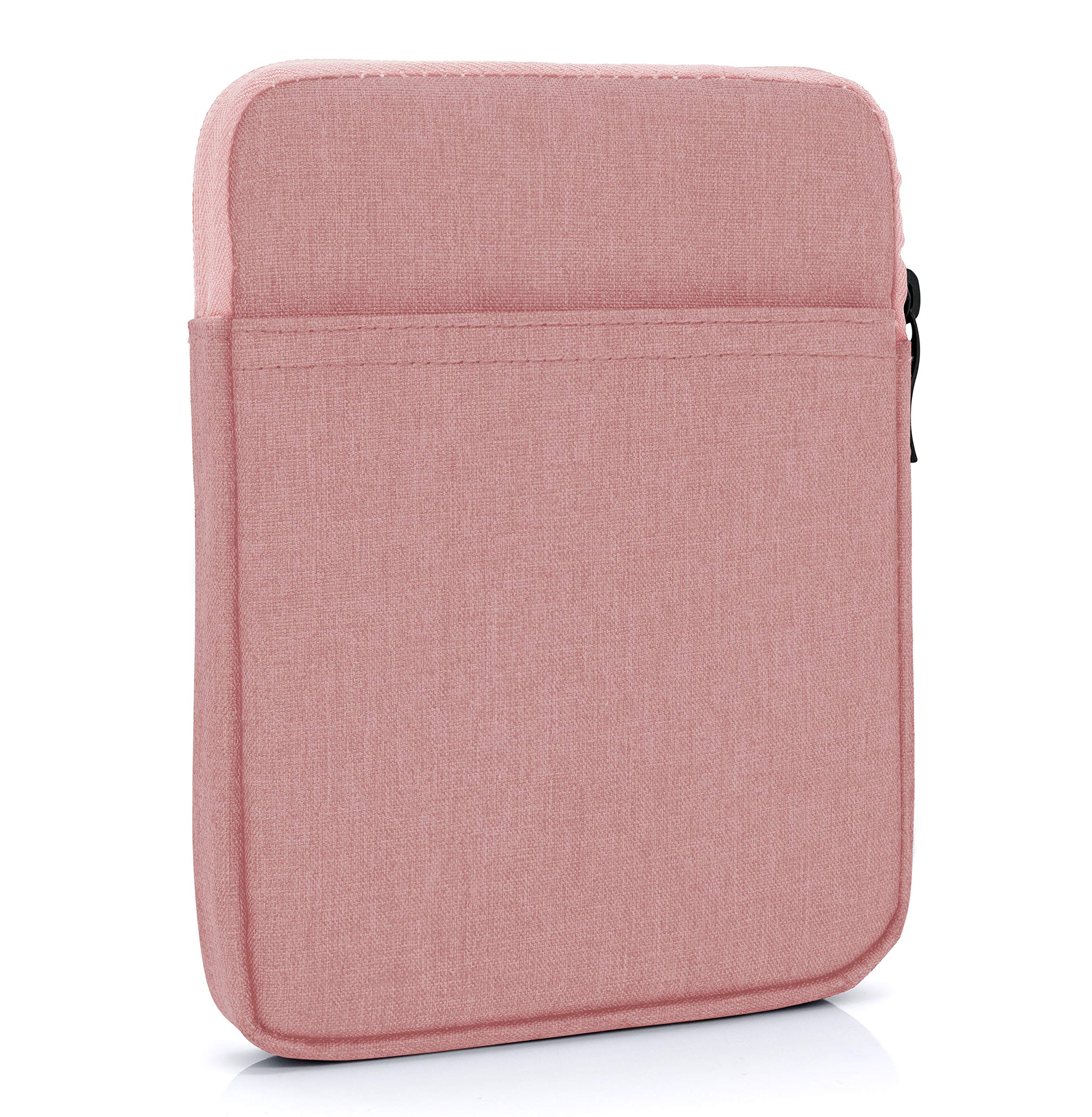 MyGadget Nylon Sleeve for Tablet up to 6,8 Inch - Padded Bag for 13,5 x 18 cm - e.g. Kindle Paperwhite 11th Generation - Travel Pouch in Pink