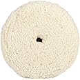 Wizards Finish Cut Buffing Pad - Velcro Backed, Blended Wool and Polyester, One-Step Buffer for Car Detailing - Cutting and Finishing Pad in One for Auto Detailing Supplies - 7½" x 1½"