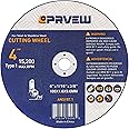 PRVEW 30-Pack 4 Inch Cut Off Wheels,4 x1/16x3/8 Inch Quality Cutting Disc, Metal & Stainless Steel Aggressive Cutting Wheel for Angle Grinder