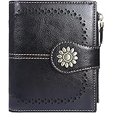Lavemi Womens Leather Wallet Small Compact RFID Blocking Credit Card Case Purse with Zipper Pocket | Small, Compact, RFID Blocking, Zipper Pocket, Small, Compact