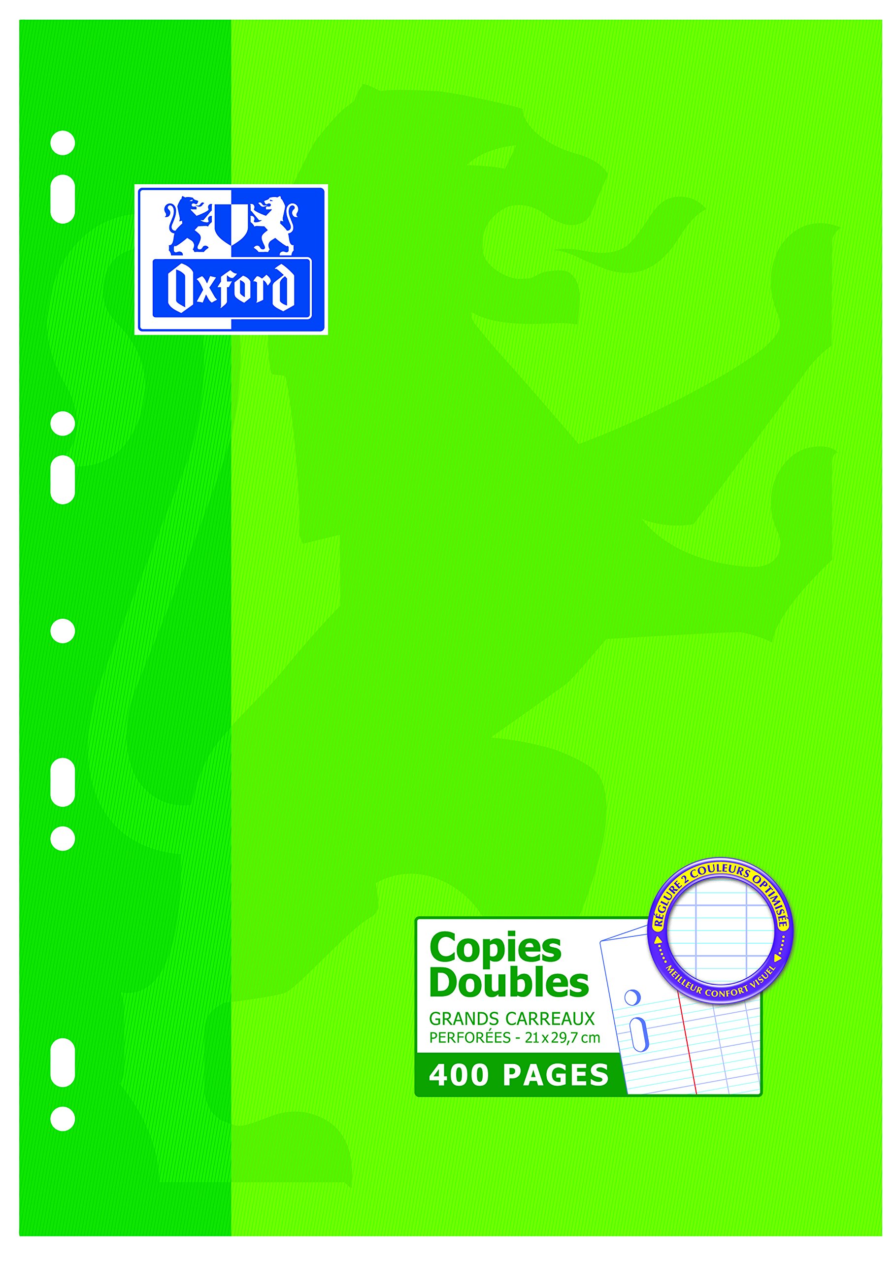 Oxford Scolaire A4 Double Sheets Large Squares 400 Pages White