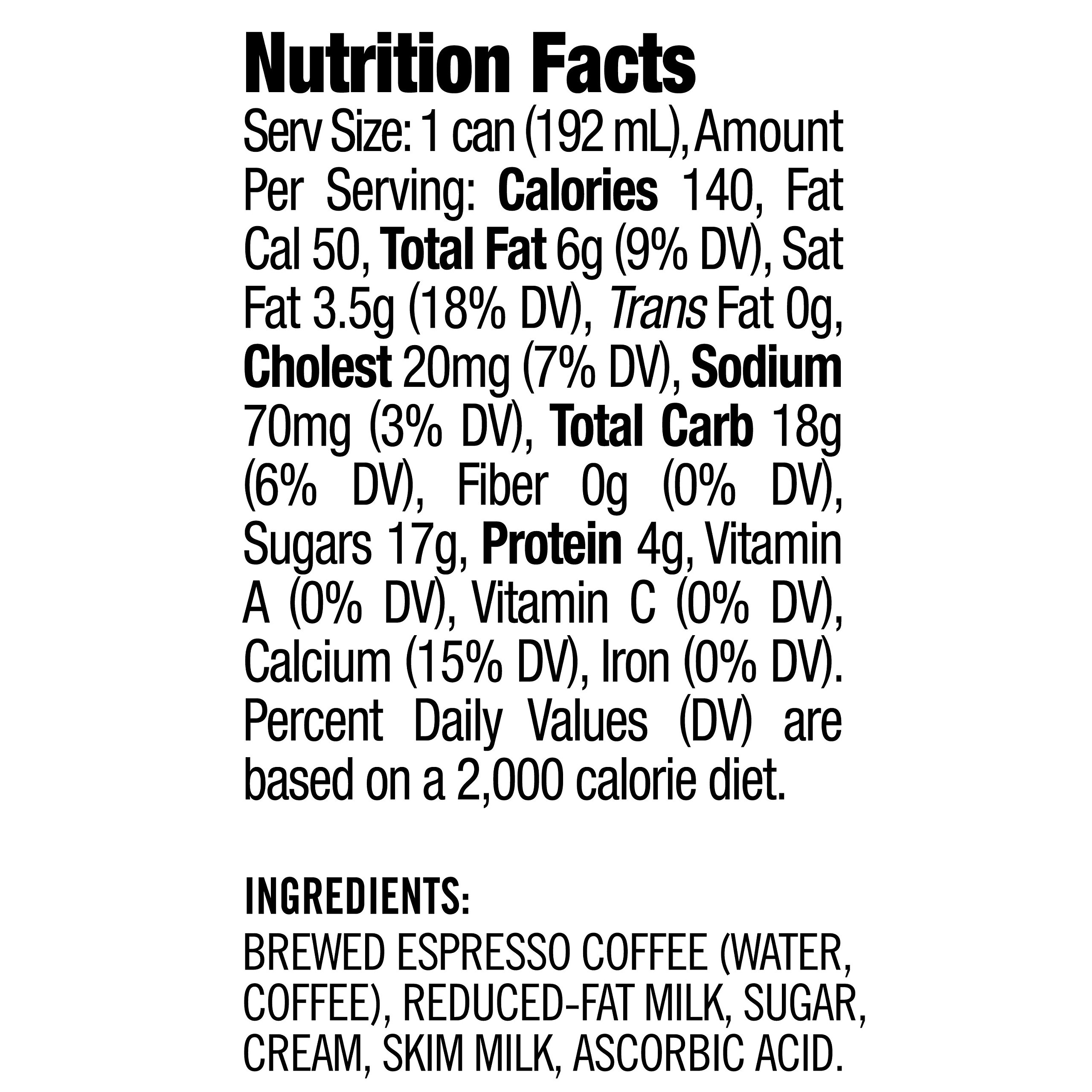 Starbucks Doubleshot Espresso and Cream, 6.5 oz Pricepulse