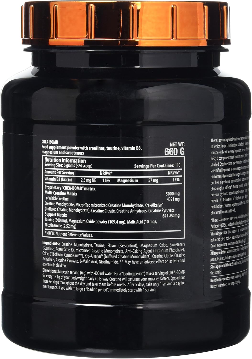 Scitec Nutrition Crea-Bomb Multi-Component Creatine Matrix Powder - 660g, Passion Fruit - Image 4