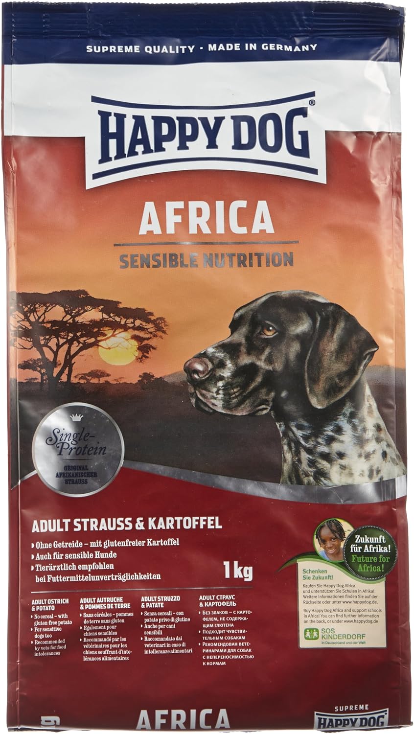 Happy Dog Dog Food Supreme Sensible Africa 1kg Amazon.co.uk Pet Supplies