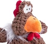 Petface Farmyard Buddies Mini Chicken Plush Dog Toy with Squeaker view 2