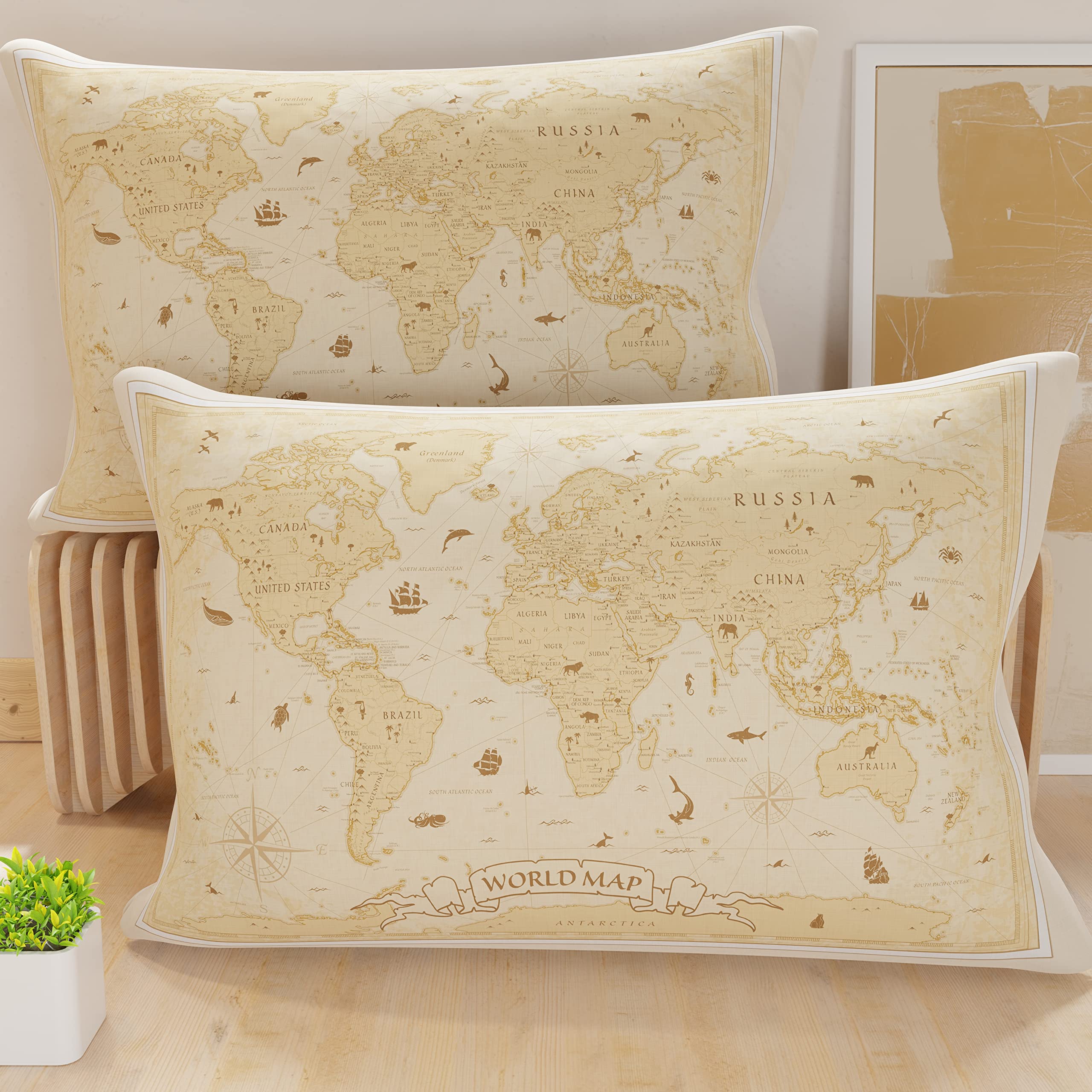 PETTI Artigiani Italiani - Pillow Cases - Pair of Pillow Cases 50x80 cm, Pillow Cases in Hypoallergenic Microfiber, Made in Italy, World Dove Grey — image 1