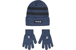 Hurley unisex-child Beanie and Glove Set