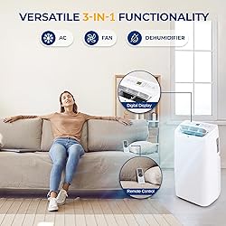 SereneLife SLPAC12.5 SLPAC 3-in-1 Portable Air