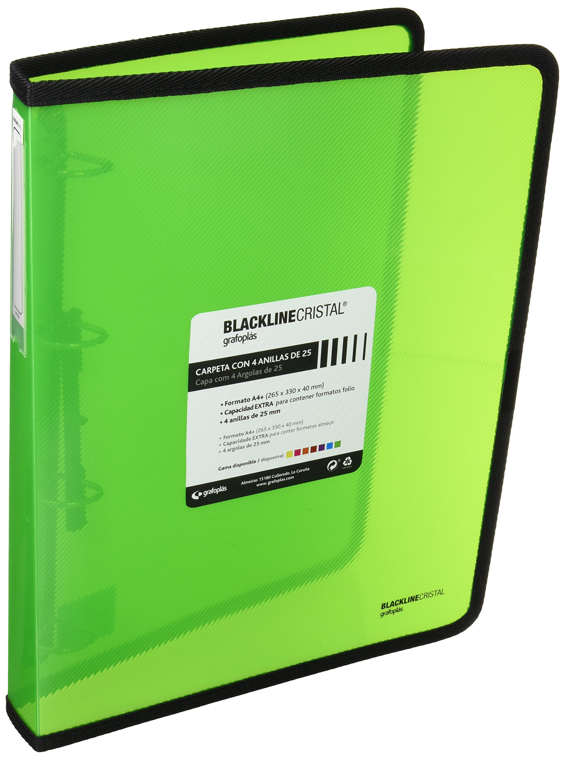 grafoplas 30120520 – Folder with Rings, Green, A4 +