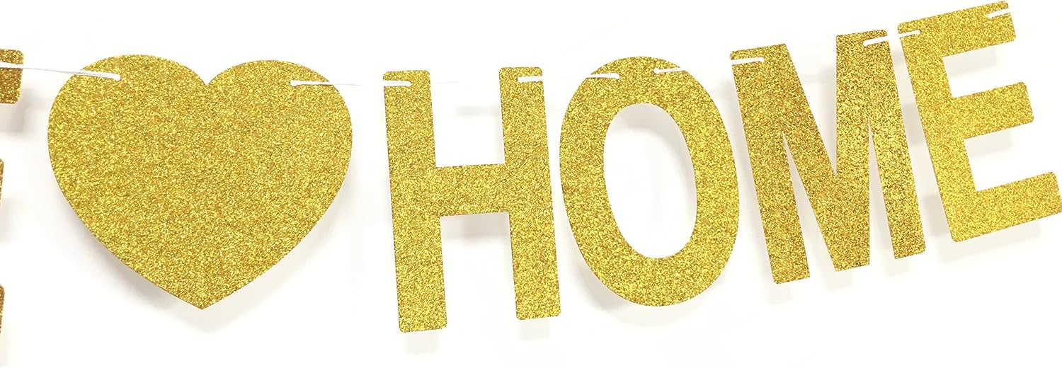 Andgo WELCOME HOME Banner for Home Decoration Family Party Supplies Photo Booth Props - Image 4