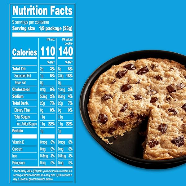 DUNCAN HINES MEGA COOKIE CHOCOLATE CHUNK PAN COOKIE MIX, HALLOWEEN COOKIES, 7.8 OZ.