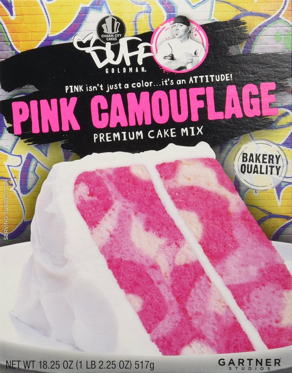 Duff Decorating Mix Cake Pink Camouflage, 18.25 oz