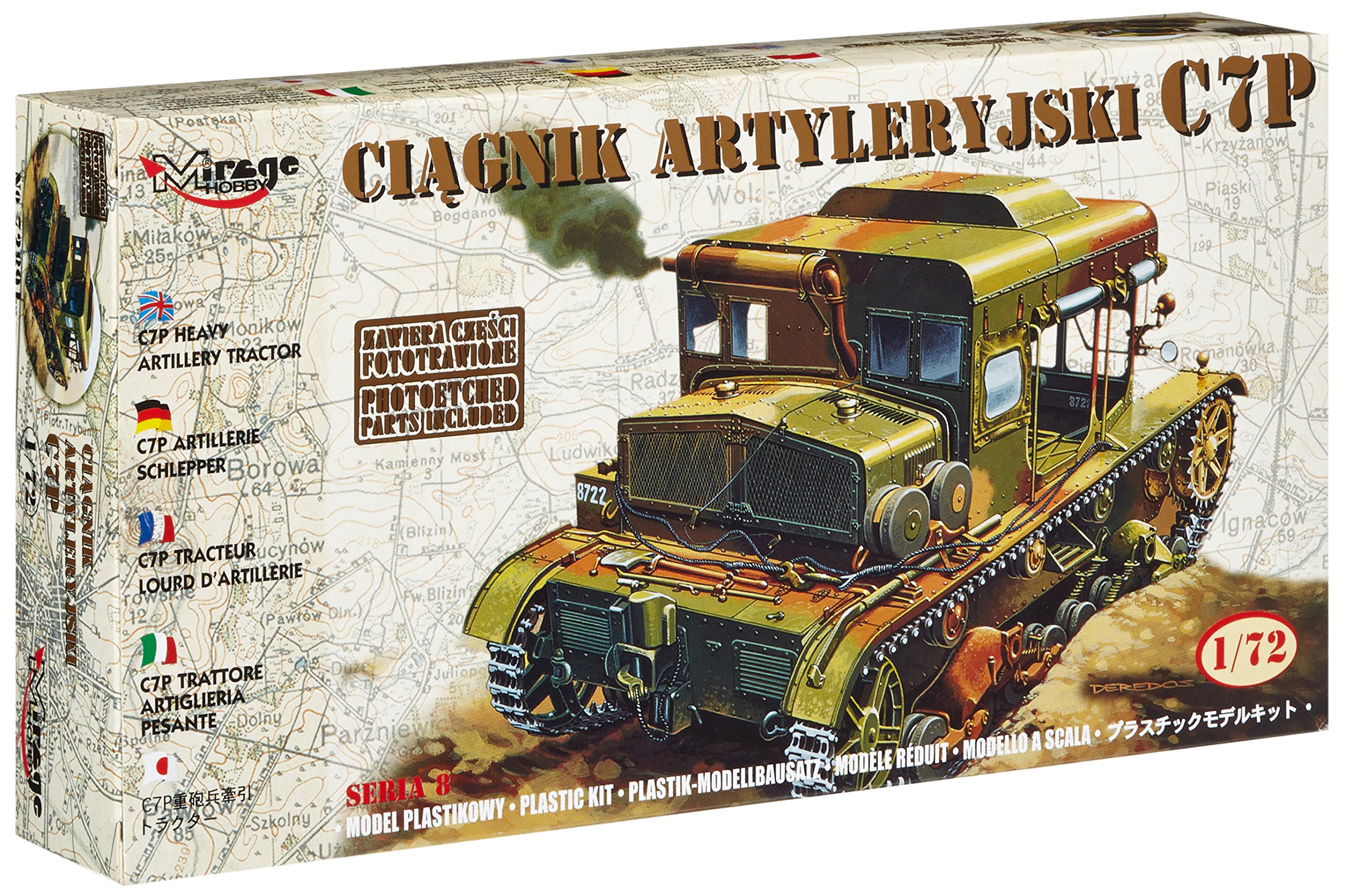 Mirage Hobby 72891, C7P Artillery Tractor, 1:72 Scale Plastic Model