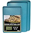 CasaWare 3pc Multi-Size Cookie Sheet/Jelly Roll Pan Set...