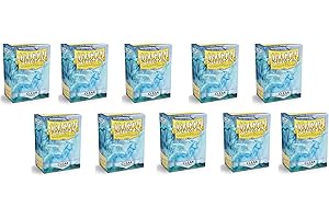 Dragon Shield Matte Clear Standard Size Card Sleeves Display Box [10 packs]