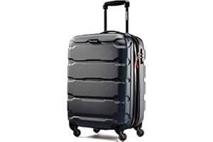 Samsonite Omni PC Hardside Expandable Luggage with Spinner Wheels, Navy, Carry-On 20-Inch